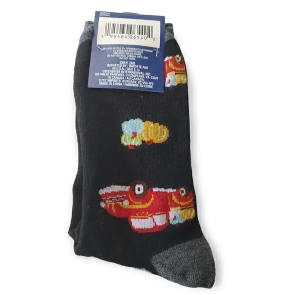 MEN'S CREW SOCKS * TRUCK FULL OF PUMPKINS ‎ * SHOE SIZE 6-12